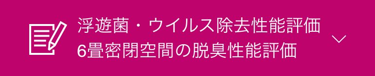 浮遊菌・ウイルス除去性能評価、6畳密閉空間での脱臭評価